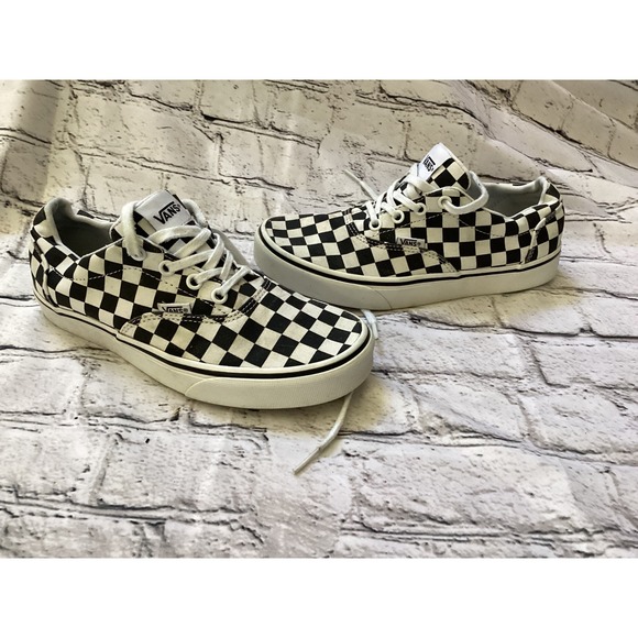 Vans Shoes - Vans Doheny Checkerboard Sneakers Womens 7 Black White Low Top Skate Shoes